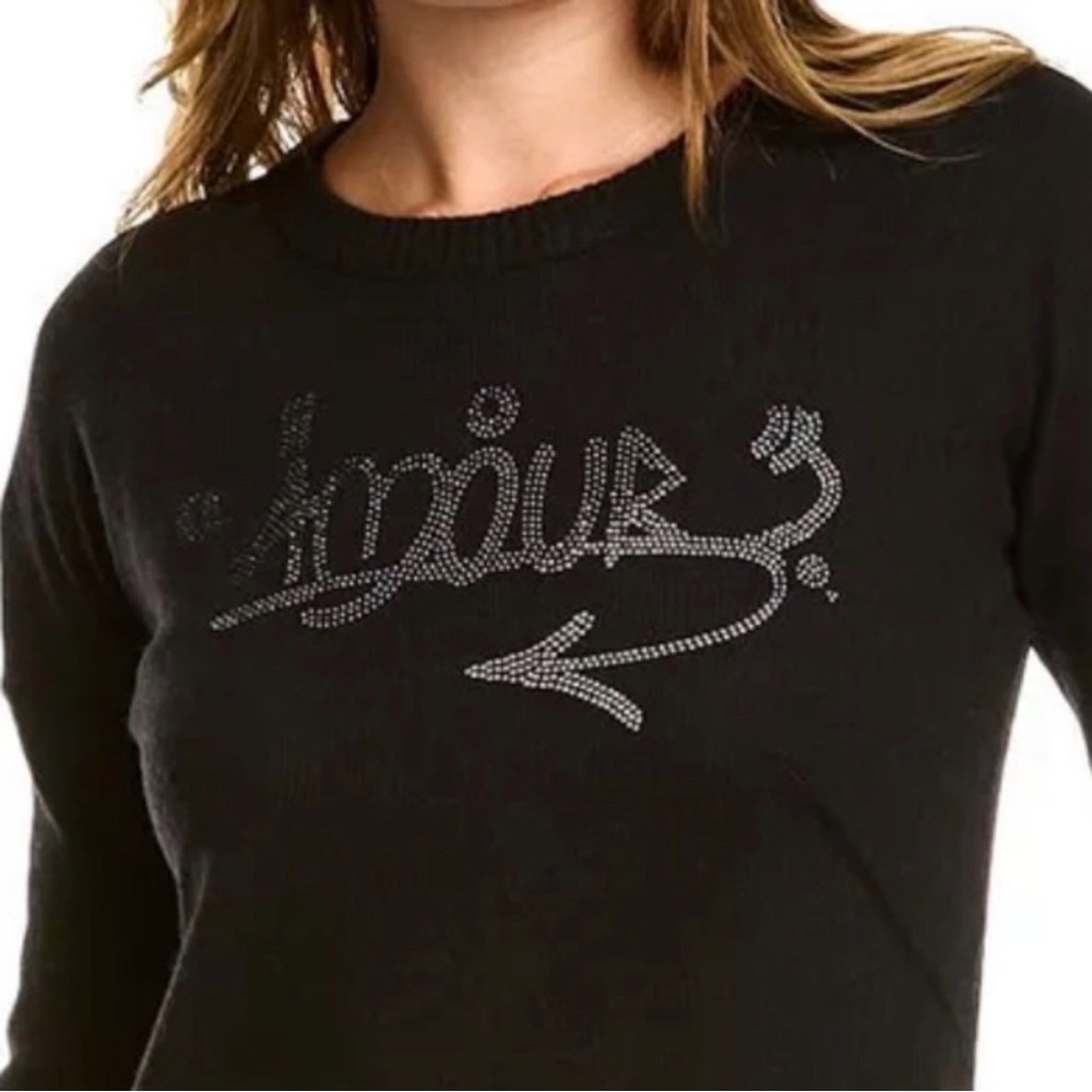 NWT Zadig & Voltaire Wool & Cashmere Gaby Amour Strass Sweater